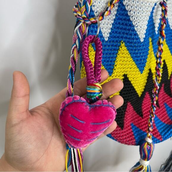 Unbranded multicolor handwoven bucket cross body bag - Picture 2 of 12